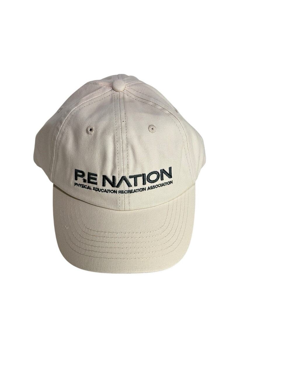 P.E NATION Hat Cap Strap Back One Size Blush Homage Embroidered Dad Cap Cotton